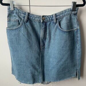 H&M Mini Denim Skirt - Classic Blue Wash - US 12